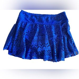 Women’s Royal blue swim skirt swimwear built in swim bottom size XL NWT